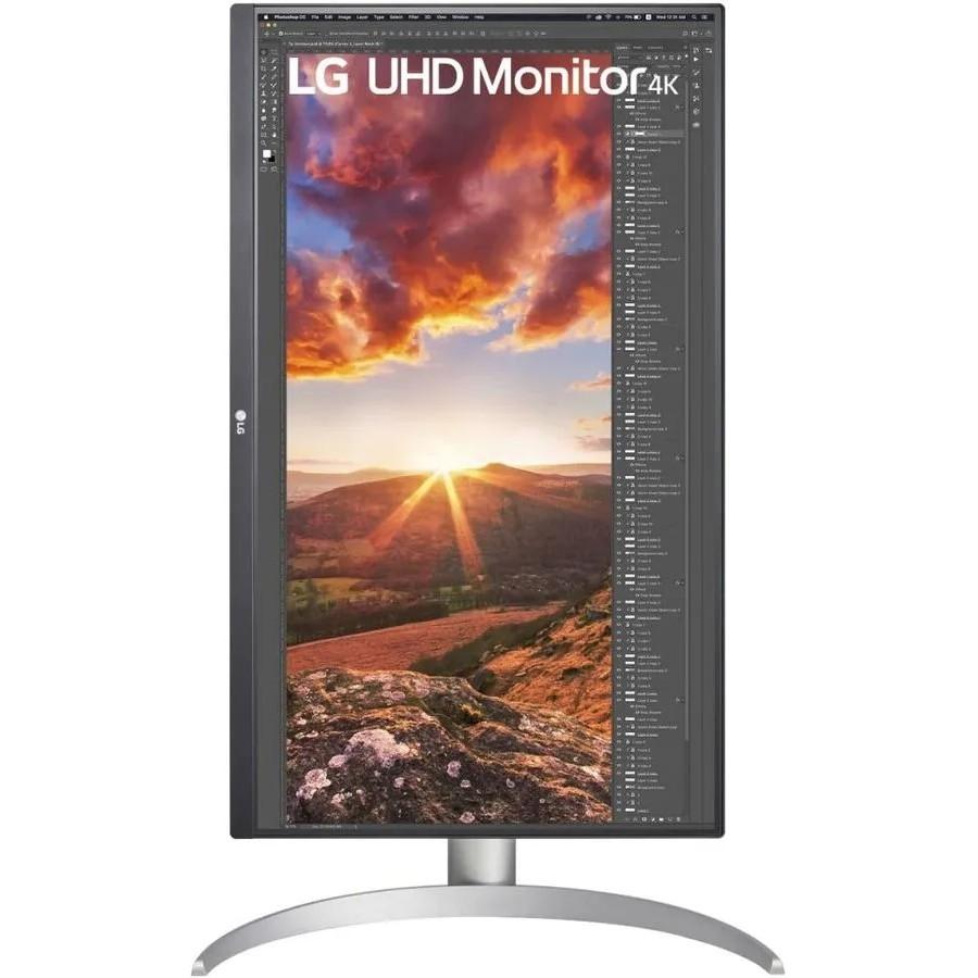 LCD LG 27" 27UP850N-W {IPS 3840x2160 60Hz 5ms 178/178 400cd 1200:1 10bit(8bit+FRC) HDR10 DisplayHDR400 2xHDMI2.0 DisplayPort1.4 FreeSync 2xUSB3.0 USB-C3.0(96W) AudioOut 2x5W Pivot VESA}
