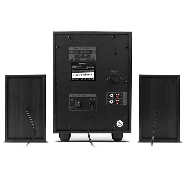 SVEN MS-150, чёрный {акустическая система 2.1, мощность(RMS): 8 Вт 2х3.5 Вт}