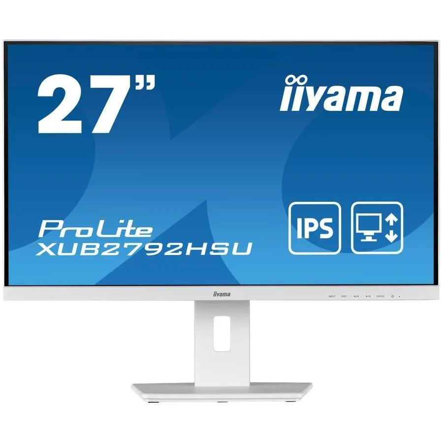 LCD Iiyama 27'' XUB2792HSU-W5 белый {IPS 1920х1080 75Hz 250cd 178/178 1000:1 4ms D-Sub HDMI DisplayPort}