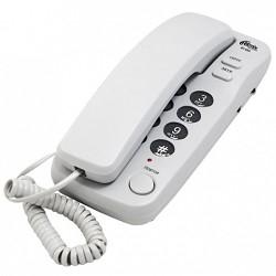 RITMIX RT-100 grey  {Телефон проводной Ritmix RT-100 серый [повторный набор, регулировка уровня громкости, световая индикац]}