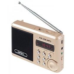 Perfeo мини-аудио Sound Ranger, УКВ+ FM, MP3 (USB/TF), USB-audio, BL-5C 1000mAh, шамп.золот (SV922AU) [PF_3185]
