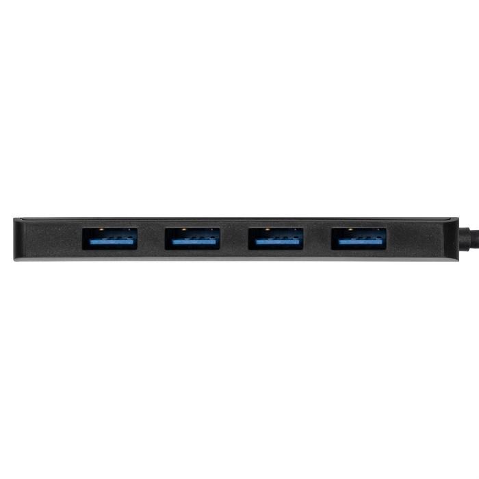 Exegate EX293980RUS USB-Хаб (концентратор) ExeGate DUB-4P/1 (кабель-адаптер USB3.0 --> 4xUSB3.0, Plug&Play, черный)
