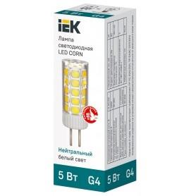 Iek LLE-CORN-5-012-40-G4 Лампа LED CORN капсула 5Вт 12В 4000К керамика G4