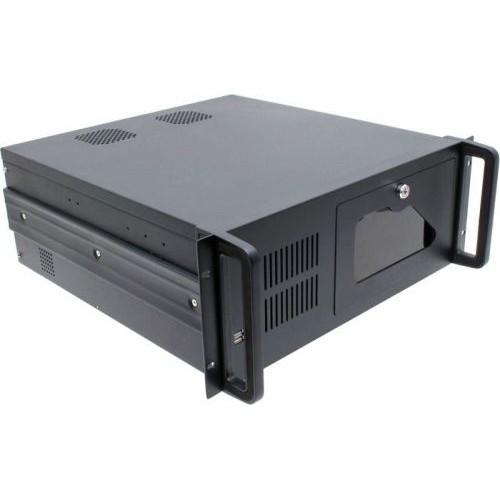 Procase EB445-B-0 Корпус 4U Rack server case, черный, дверца, без блока питания, глубина 450мм, MB 12"x9.6"